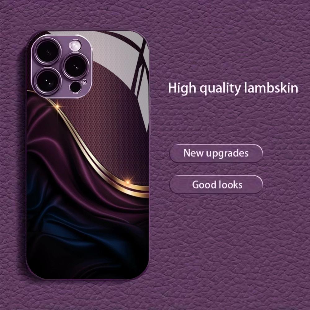 In Vogue New Hot-selling Protective Case Phone Case Metallic Paint Glass PhoneCase for iPhone 17 16 15 14 13 12 11pm Pro Plus