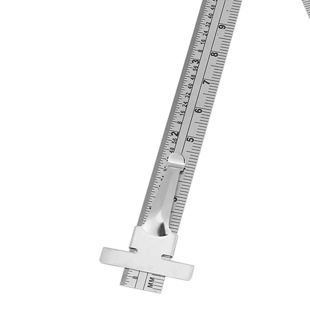 High Precision Tapered Ruler Metric Taper Gauge Stainless Steel Tapered Bore Gauge Vernier Caliper Engineer Depth Measurement Ruler
