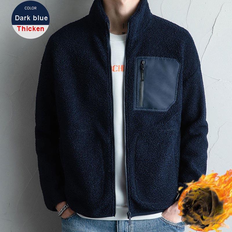 men's plush fleece jacket