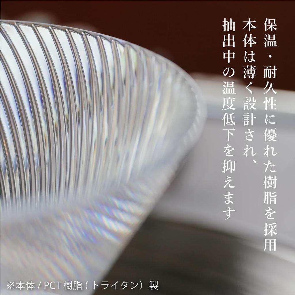 HARIO V60 Dripper NEO Tritan Resin Spiral Rib Clear Made in Japan (1-2 cups) VDN-01-T