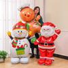 1 Oversized Standing Santa Claus Foil Balloon Christmas Holiday Party Decorations New Year's Birthday Supplies Easter Gifts