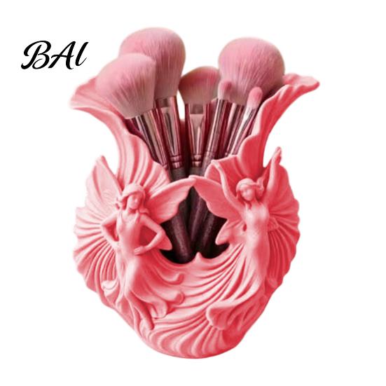 Creative Desk Accessory for Women 3D Printed Pen Holder, Fairies Desktop Organizer Pens, Pencils, Makeup Brushes, Special Gift Art Lovers Minimalist