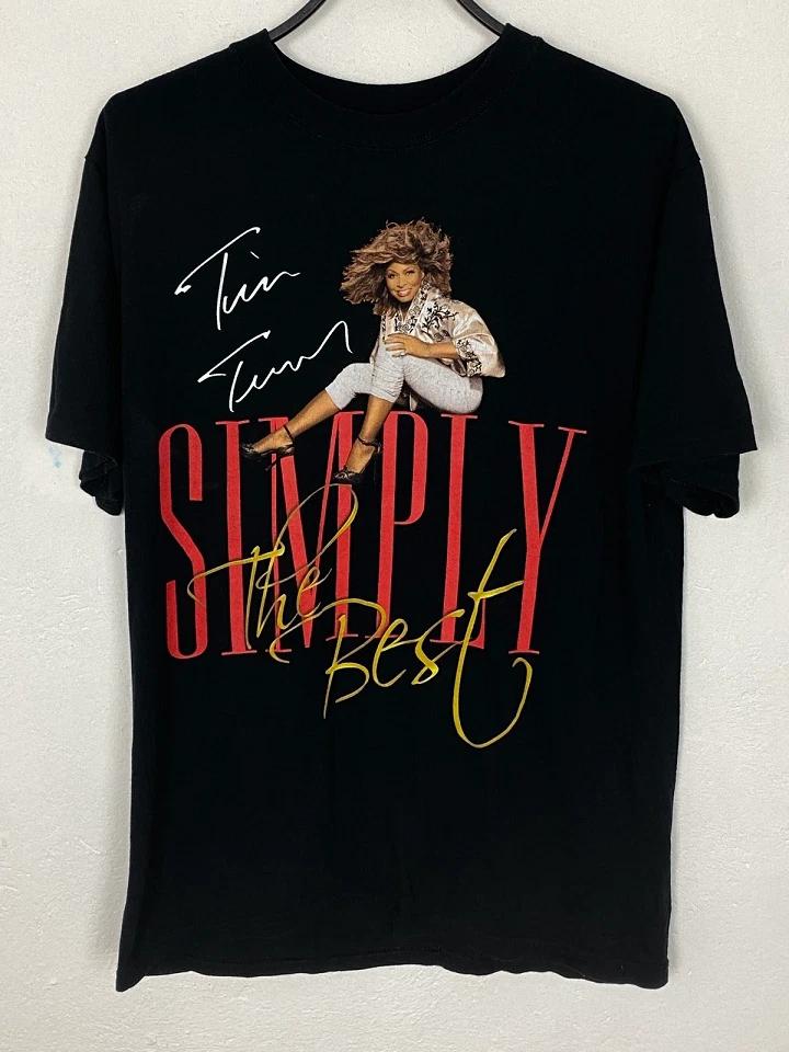 Vintage 00s Tina Turner Simply The Best Live Shirt Black Unisex S-5XL 4XL