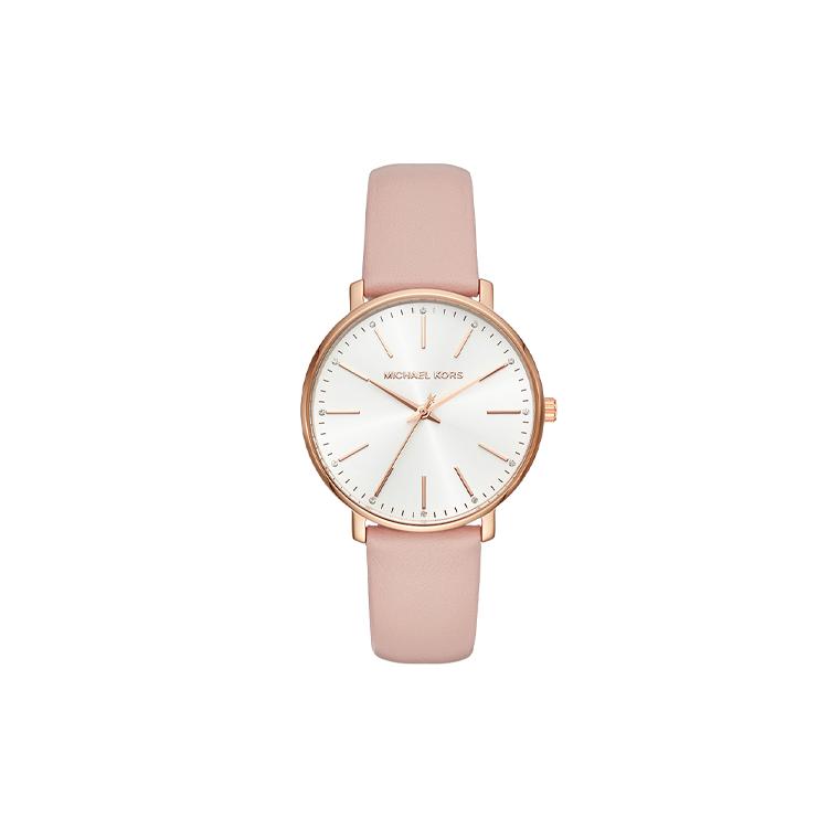 MICHAEL KORS Wrist Watch Quartz Movement Leather Strap 38mm White Dial Women s Watch MK2741