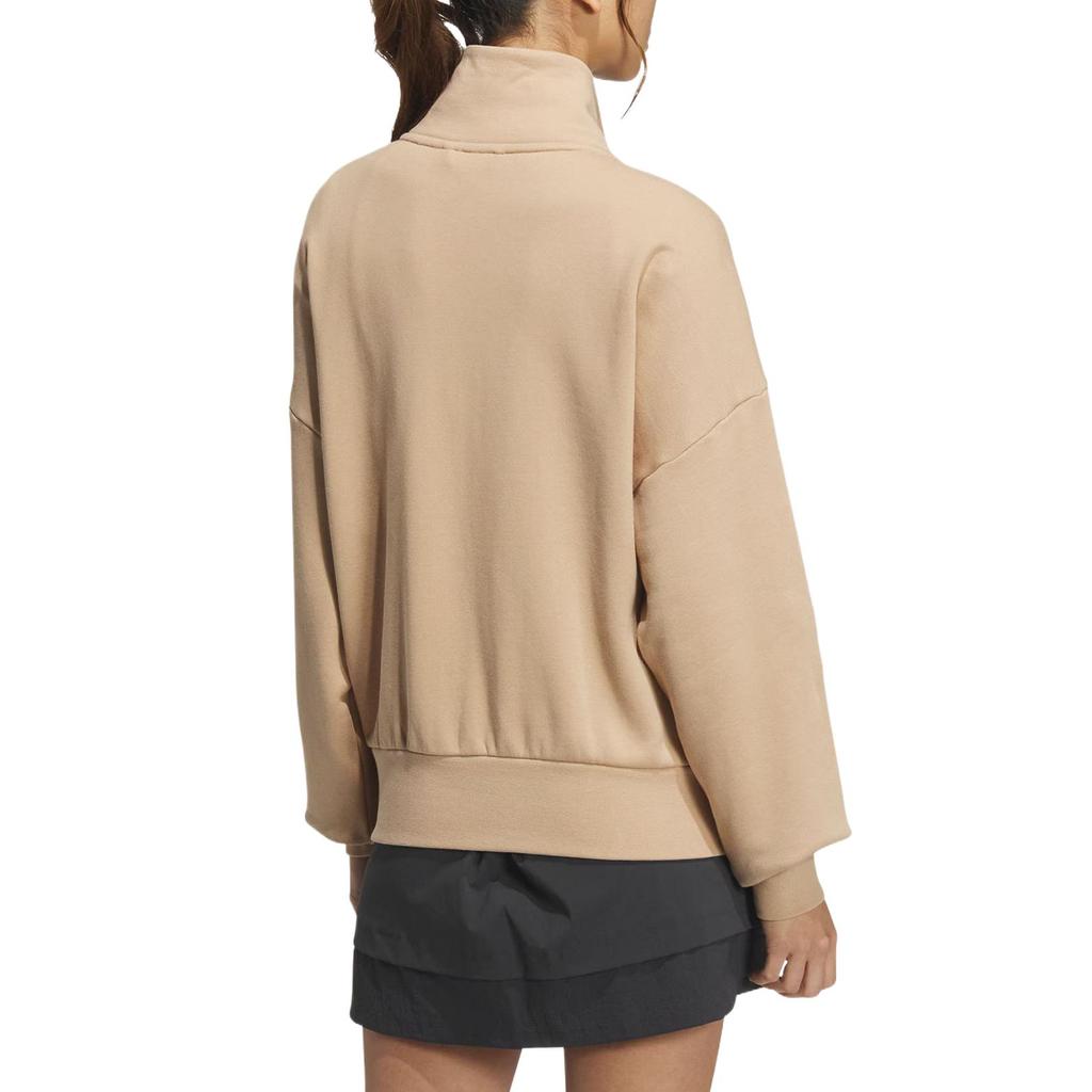 Adidas Logo Kn Jacket Comfortable Breathable Stand Collar Jacket Women Jacket Warm-Sand JL6278