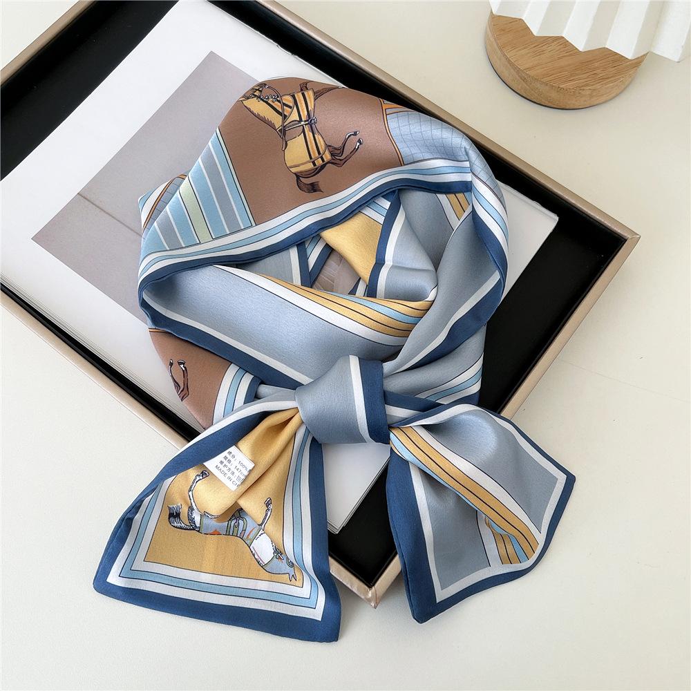 Pingjiao New Style Spring And Autumn Professional Decoration Versatile Small Silk Scarf Women'S Scarf Narrow Long Hair Strap Tie Bag Belt