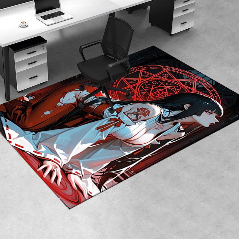 1pc Anime,Alchemist,Enigma Office Carpet Soft Polyester Entrance Carpet Washable Non slip Machine Wa