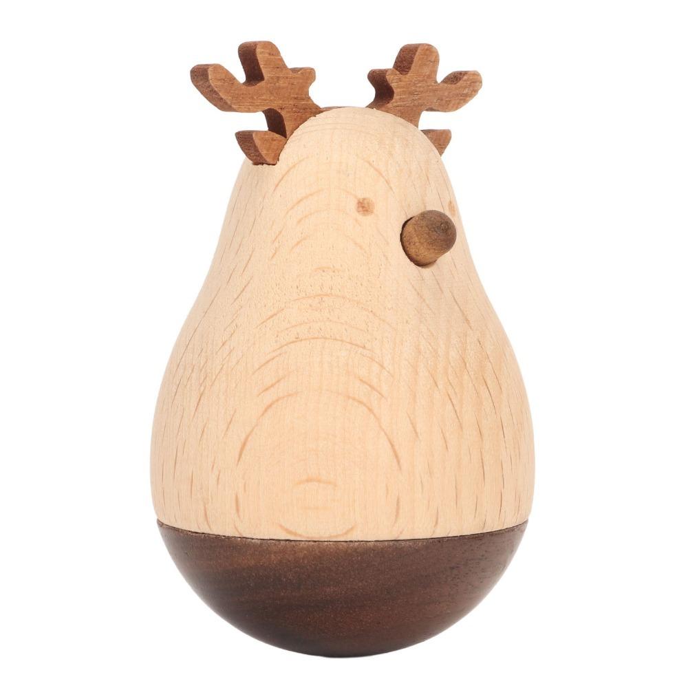 Wood Roly Poly Durable Balancing Portable Wooden Tumbler  School Use