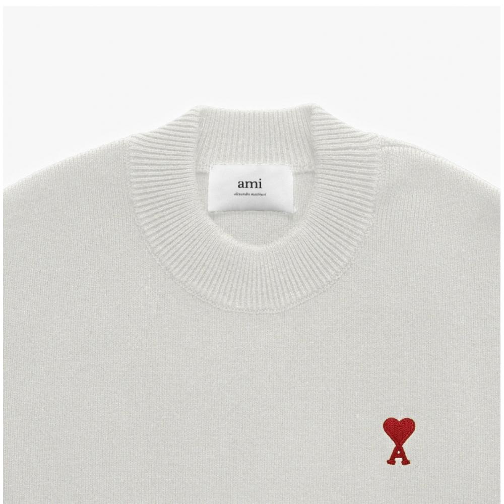 Ami Uks046 Kn0042 193 Ami De Coeur Small Heart Logo Public Knit