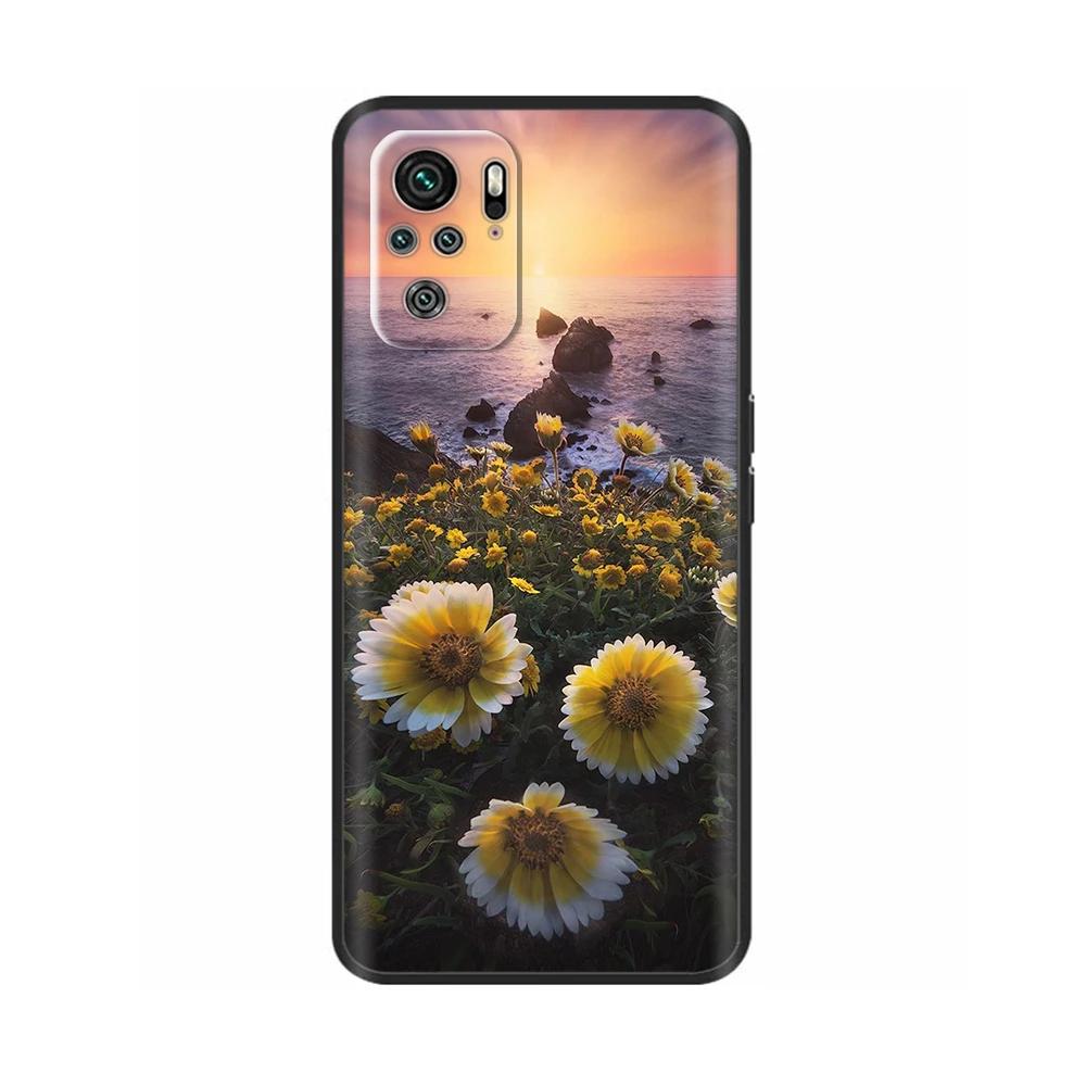 For Redmi Note 10 Case Note 10s Cute Soft TPU Protector Silicone Cover For Xiaomi Redmi Note 10 Pro Lightweight Shockproof Cases