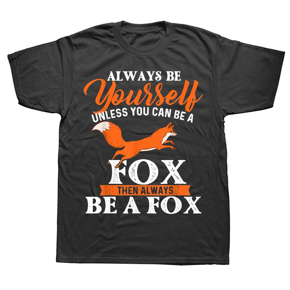 This Is My Human Costume I'm Really A Fox Halloween T Shirts Graphic Cotton Streetwear Short Sleeve Birthday Gifts T-shirt
