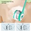 6-in-1 Rechargeable Electric Shower Brush Set for Full Body & Back - USB Powered  Detachable Long Handle & Exfoliating Silicone Brush