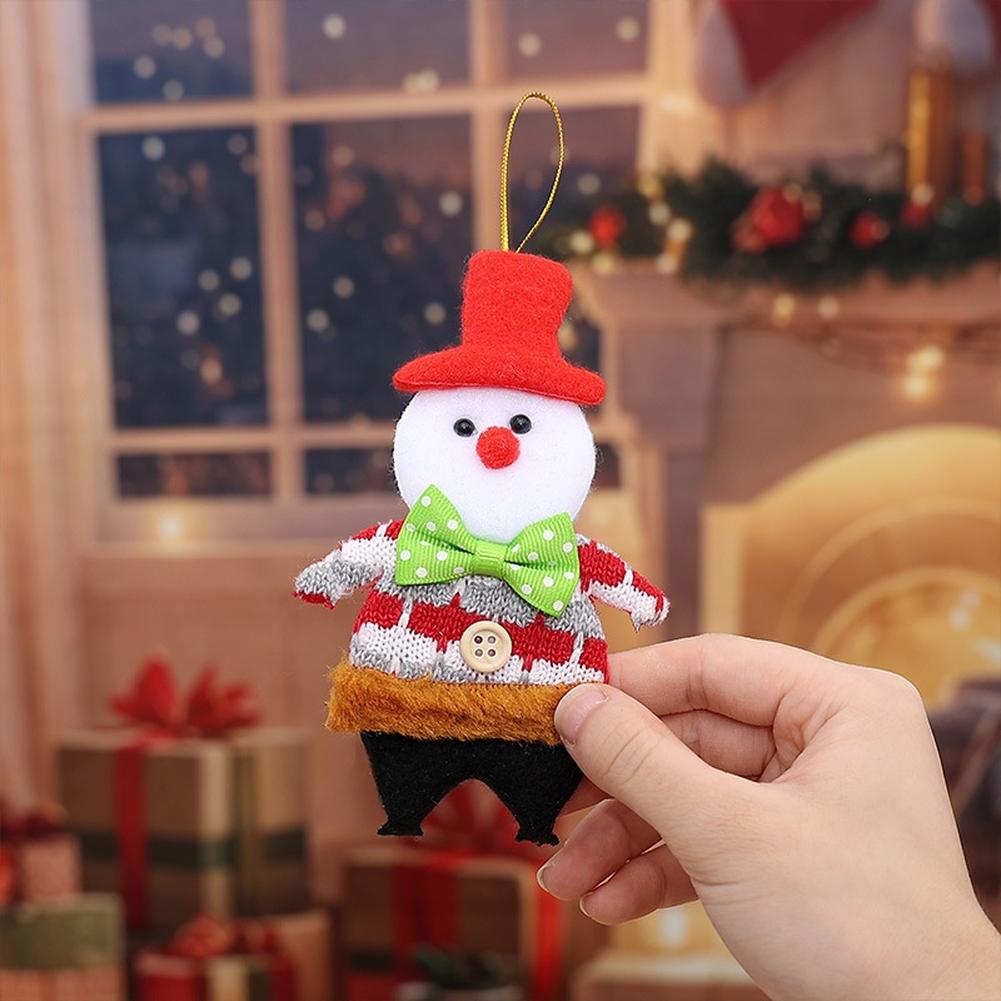 Holiday Cheer 14*9cm Christmas Ornaments Festive Decor Christmas Theme Compact Ornament Size Cozy Knitted Cloth