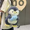 Plush Children School Bag Doll Animal Shoulder Bag Creative Penguin Backpack  Lady