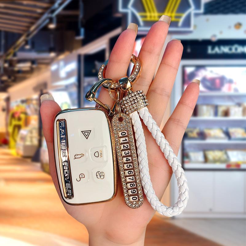 

Чехол для ключа из ТПУ для Land Rover & Jaguar для Range Rover, Discovery 4, Evoque, Freelander 5 - Высококачественный, Прочный Корпус Ключа Автомобиля