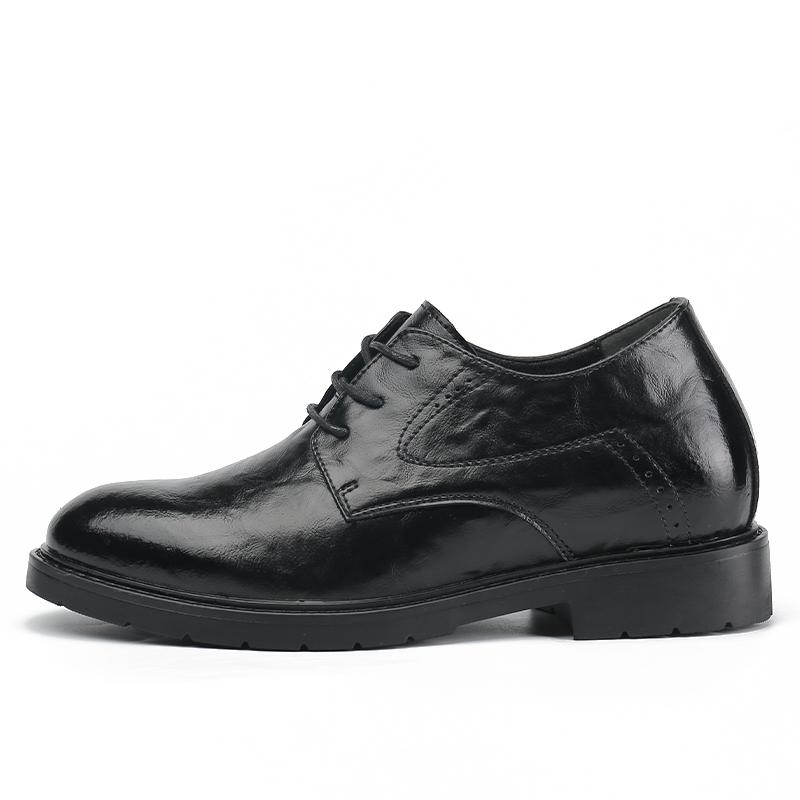 

Мужские туфли из натуральной кожи в стиле ретро для джентльмена. Повседневные, офисные, деловые, официальные, свадебные. Невидимые туфли, увеличивающие рост. 44 чёрный