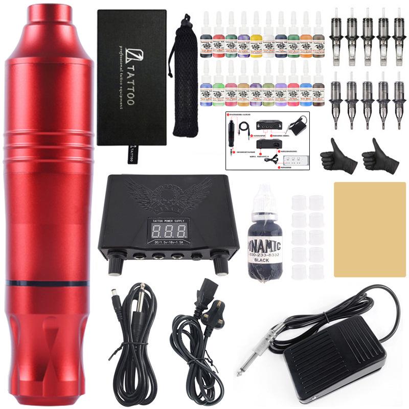 Skull No. 4 Motorized Tattoo Pen Set for Student Practice