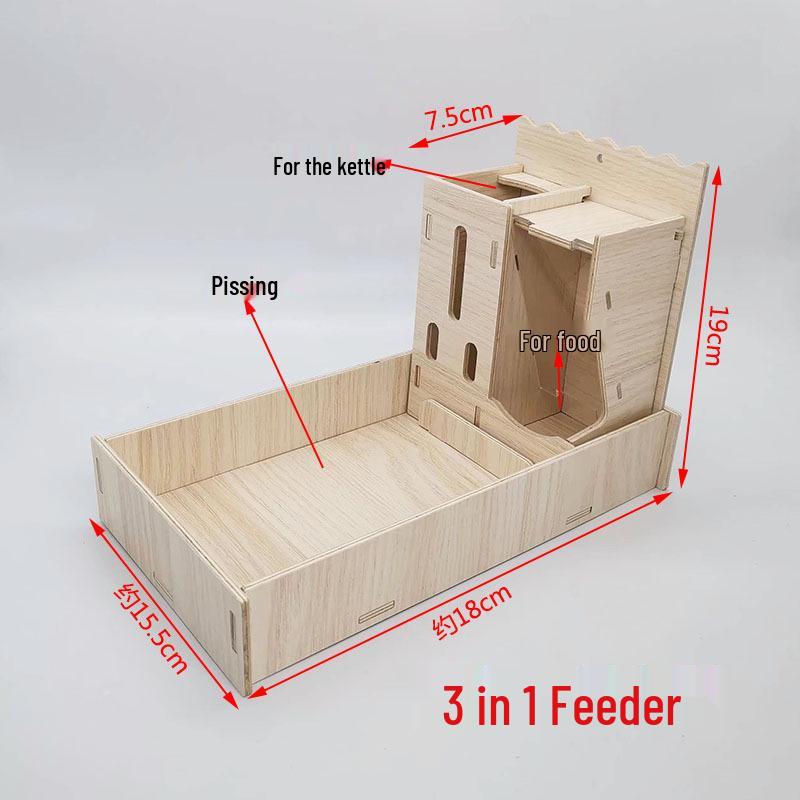 Small Hamster & Sugar Glider Hideout: Cozy Villa for Pet Nests, Bedrooms & Landscaping