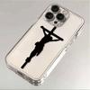 Jesus Cross Silhouette Print Phone Case for iPhone 17 16 15 14 13 12 11 16E Series Pro Max Plus Double Layer Protection