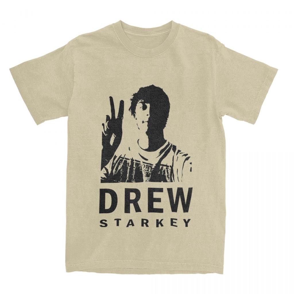 Men's Black And White Drew Starkey T Shirts Cotton Tops Awesome Short Sleeve Crewneck Tee Shirt Summer T-Shirt