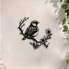 Iron Flower Bird Metal Wall Art, Easter Mother Day Gift, Weatherproof Garden Fence Decor, Outdoor Indoor Living Room Iron Mural