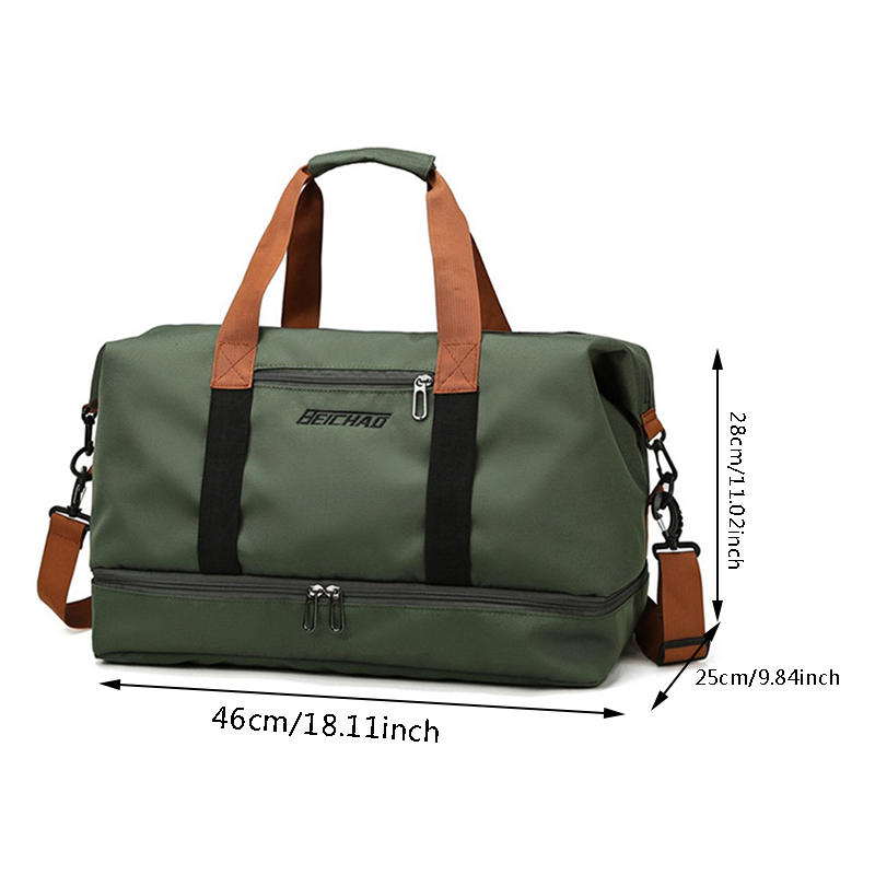 Fitness Bag Men and Women Casual Shoulder Crossbody Handbag Dry Wet Separation Large Capacity Travel Bag Outdoor Luggage Bags