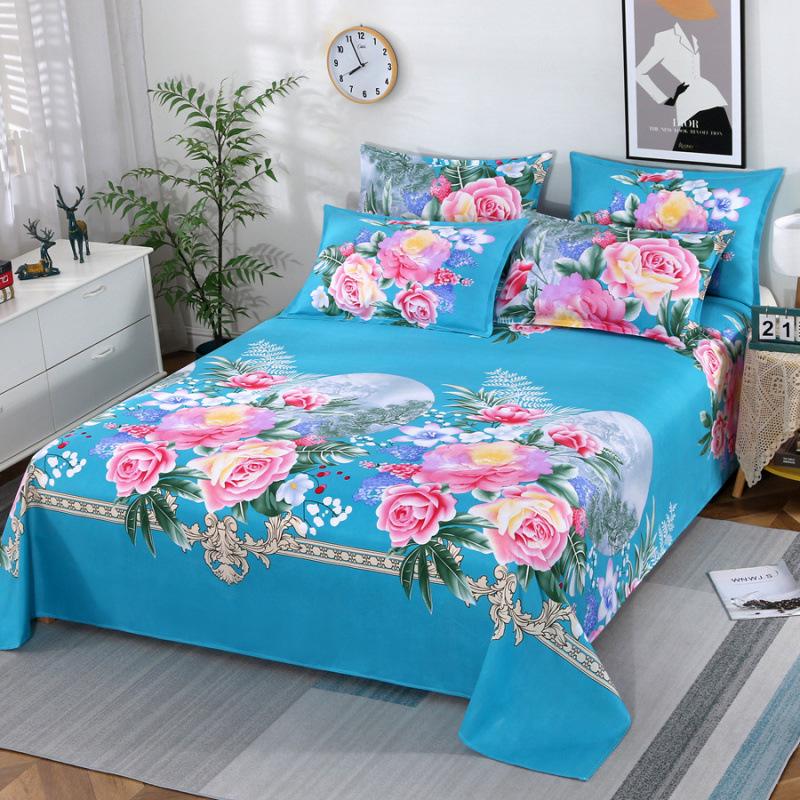 Skin-Friendly Brushed Thick Bed Sheet - Single Piece for Double/Single Bed, Kang Sheet, Dorm Use, All-Season, Various Sizes
