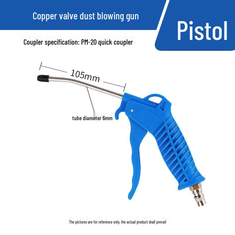 High-Pressure Pneumatic Air Gun with Extended Nozzle