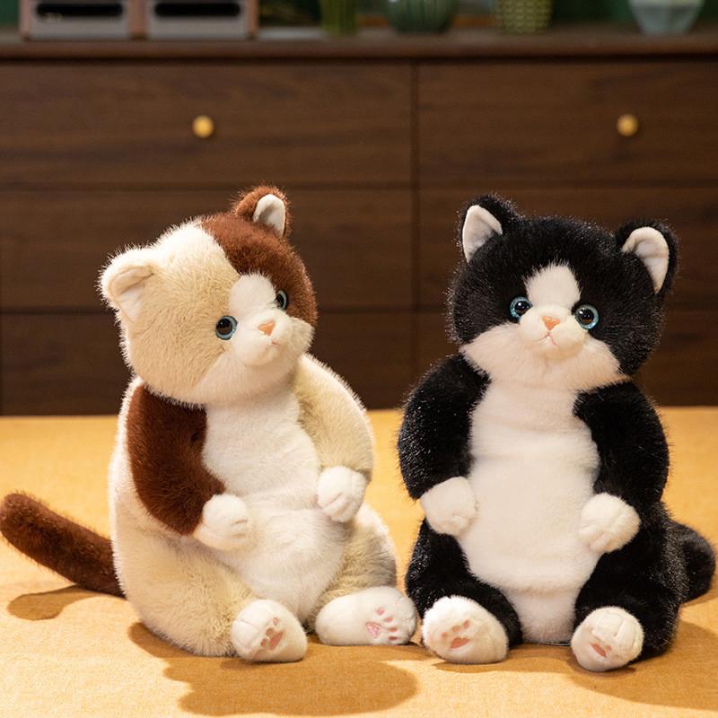 Stuffed Cat Simulation Doll Animal Cartoon Plush Toys Decoration Gifts Kids