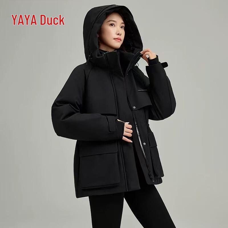 

Yaya Women s Mid-Length Hooded Casual Down Jacket M