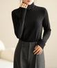 Women's Warm Long Sleeve Semi-High Collar Shirt - Autumn/Winter Style, Class A, 300g