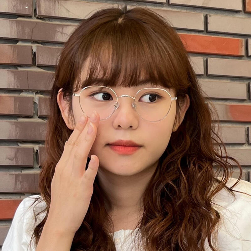 SBKA Liu-C02 Silver Frame Glasses (Blue Light Blocking)