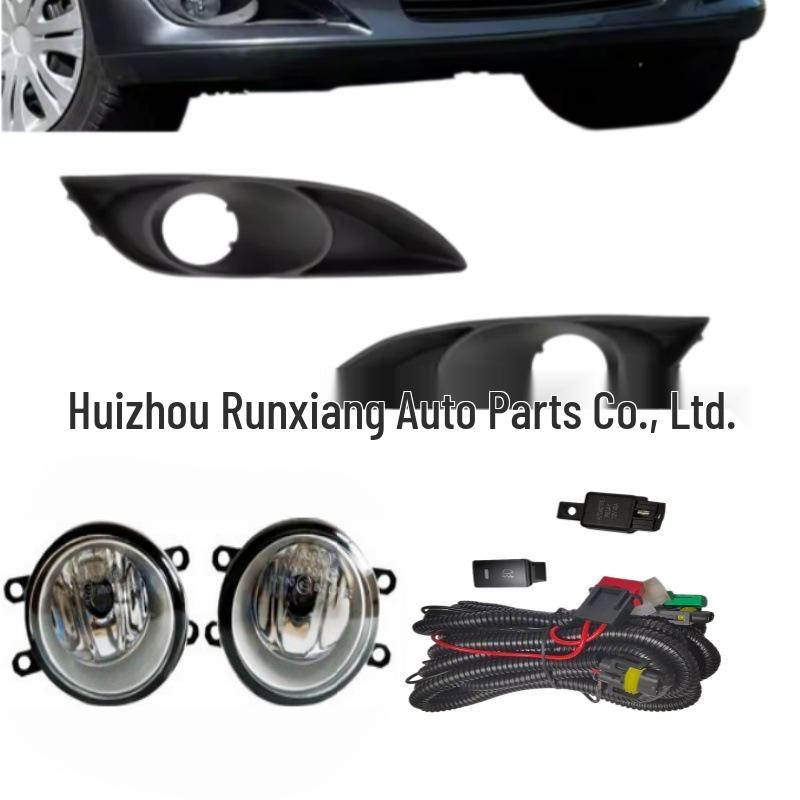 07-10 Toyota Auris Front Fog Light & Grille Set with LED Halogen Lens
