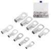 90pcs SC Battery Wire Lugs Tinned Copper Crimp Rings Connectors Eyelets for Auto Car Marine