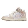 Jordan Air  1 Leather SE Fashion Comfortable Durable Mid-Top Kids Sneakers Kids sneakers Light-Brown White HQ5879-100