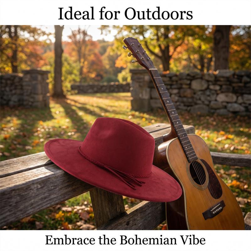 Khaki Suede Hat Wide Brim New Fedora Hat Men Women Autumn Winter Felt Hats Classic Church Fedoras Chapeau Sombrer