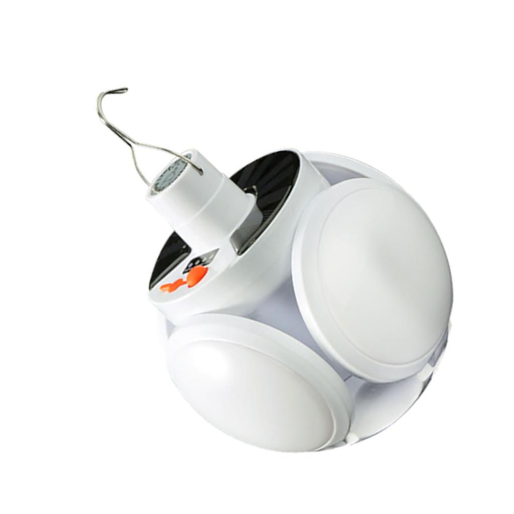Solar Camping Light High Brightness Energy Saving Portable Outdoor LED Lamp with Hook for Fishing Emergency