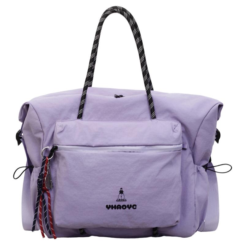 

Fashion Large Capacity Solid Nylon Women s Tote Bags Hot Sale Casual Sweet Shoulder Bag Multi-functional Elegant Travel Bags фіолетовий