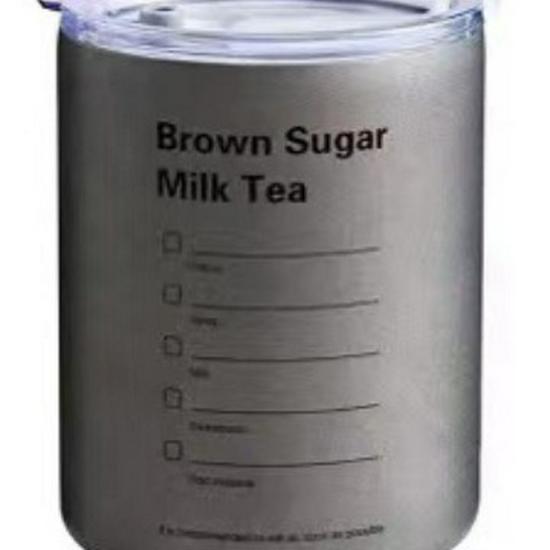 304 Stainless Steel Double Wall Vacuum Insulated Iced Americano Cup with Straw 320ml/600ml