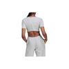 Adidas Originals Trefoil Logo Print Kurzarm T-Shirt Damen Oberteile Weiß HL9130