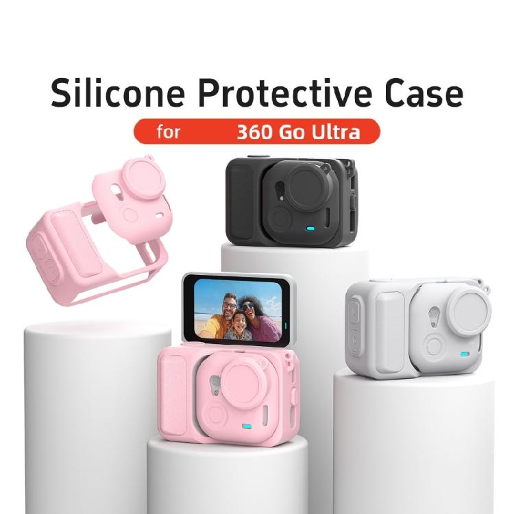 Impact Resistant Silicone Case For 360 GO Ultra Anti Scratch Lightweight Outdoor Use with Lanyard Rope Fall Proof