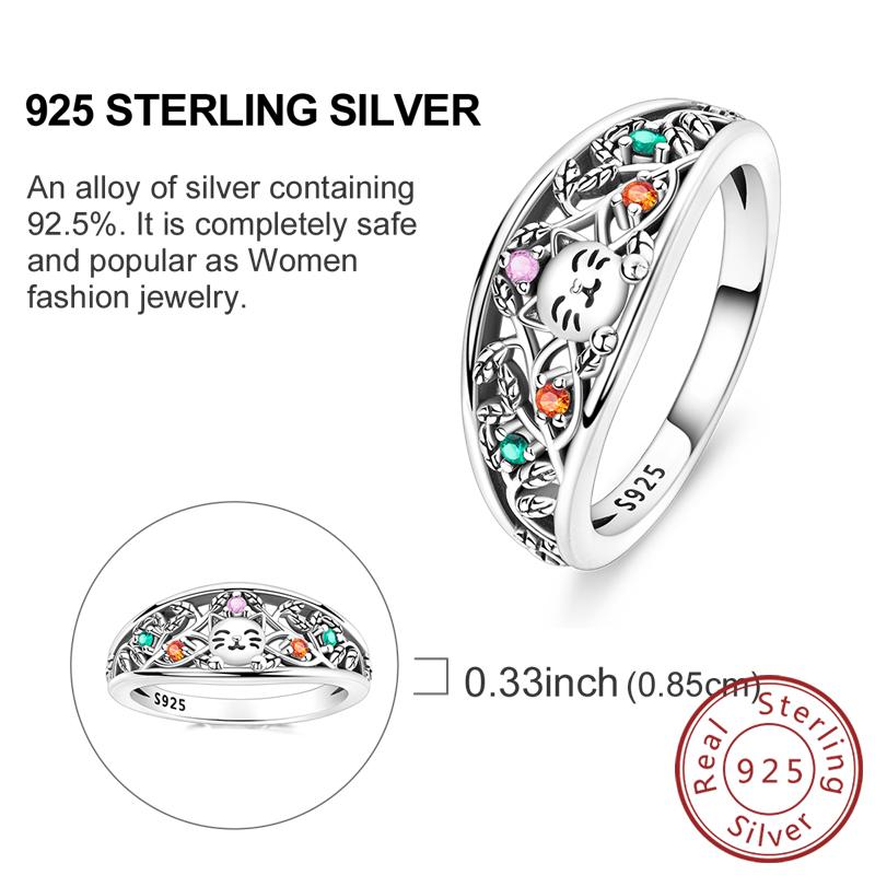 New 925 Silver Rings Firefly Hollow Rose Infinite Love Simple Ring for Women Wedding Engagement Party Jewelry Gift