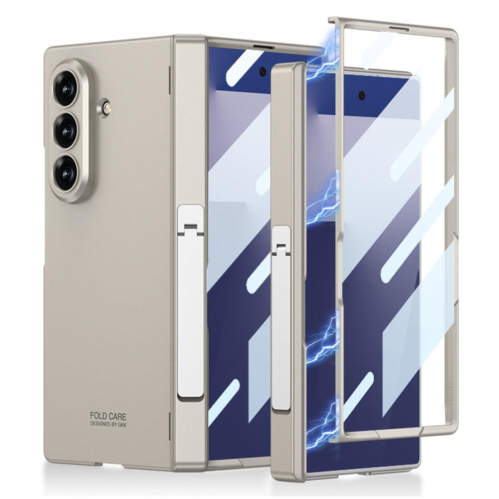 GKK For Samsung Galaxy Z Fold7 5G Case with Kickstand PC+Tempered Glass Phone Cover