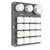Mini Macro Keypad, 16-Key One-Hand Programmable Keyboard with 3 Knobs, Portable Hot-Swappable Mechanical USB Wired Keypad for Gaming, Office, and