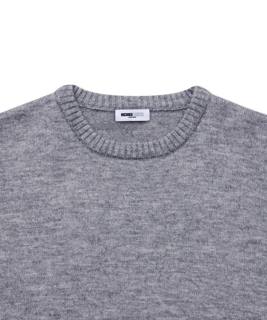 Michikoleondeonkosino Basic Wool Knit Pullover Melange Gray