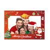 Christmas Photo Frame with 9 3D Paper Glasses: Elk & Snowman Design, 50x70cm