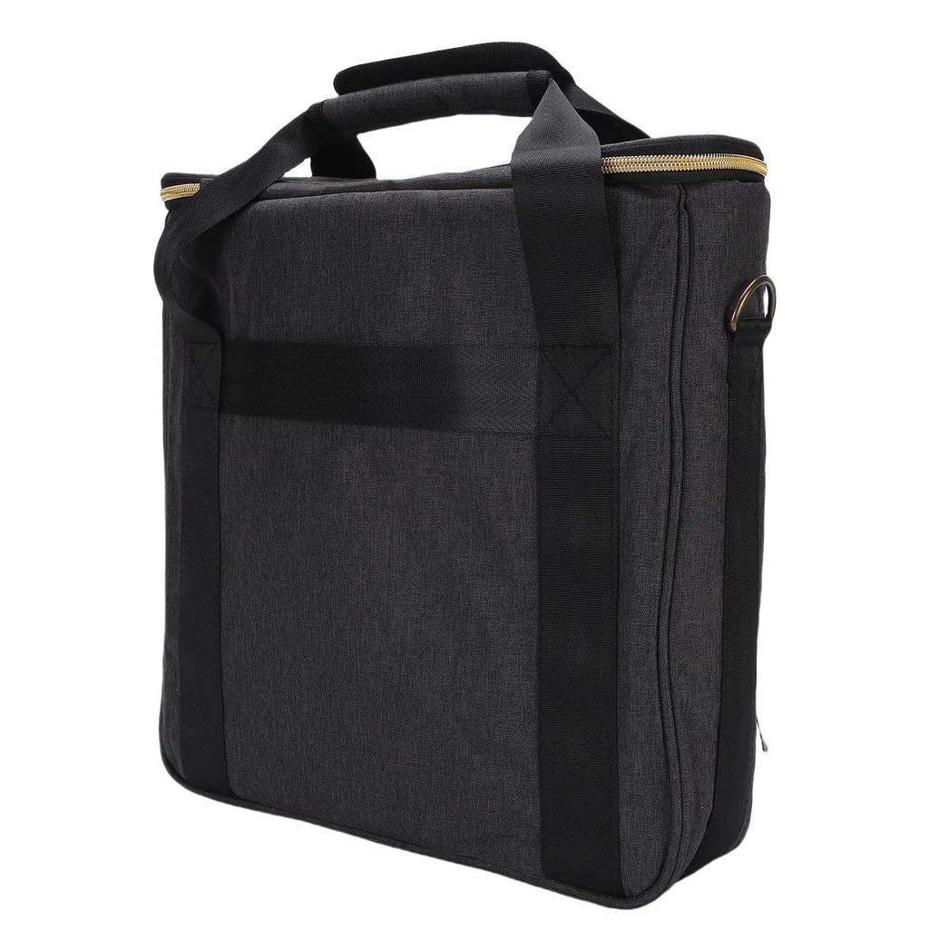 TOPINCN Record Storage Case, 10-Disc Bag, Fits 71012 Inch Records, 33x8x32cm, Cationic Fabric Material, Lightweight, LP Backpack, Dustproof