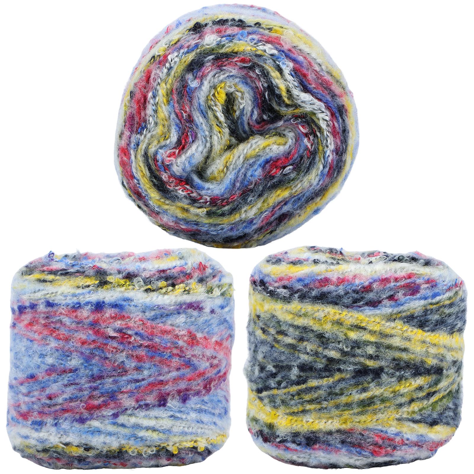 

3 шт. пряжа мягкая разноцветная пряжа пряжа для вязания крючком своими руками приятная для кожи пряжа для рукоделия многофункциональная пряжа для вязания крючком