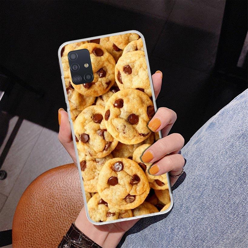 Food Fries Beer Cheese Sushi Cookie Phone Case For Samsung Galaxy A52 A32 A22 A12 A51 A31 A50S A30S A20S A10S Note 20 Ultra 10 P
