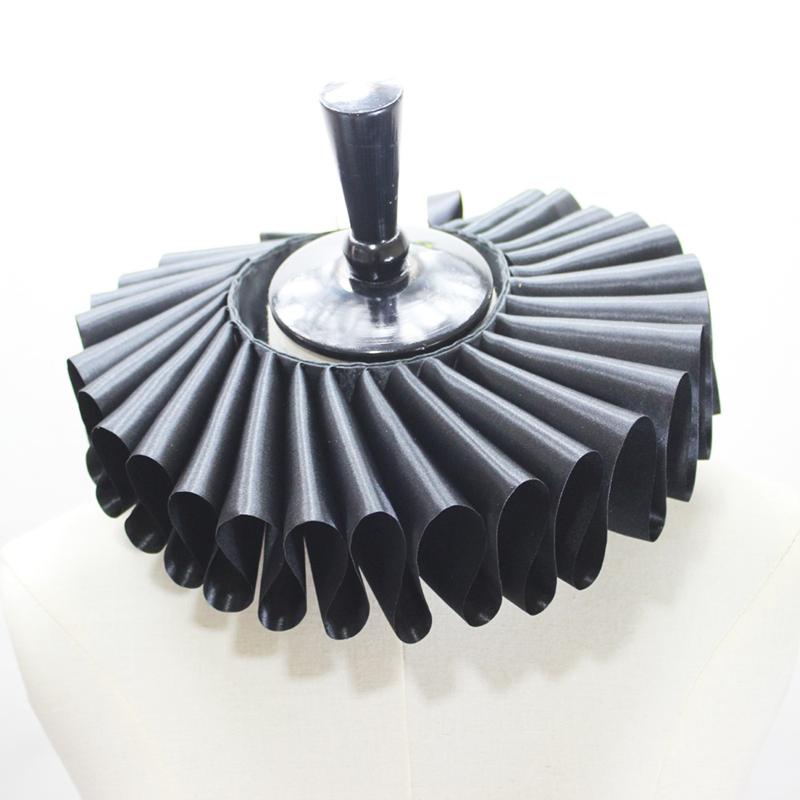Elizabethan Neck Ruff Tulle Scarf Decorative False Collar Ruffled Removable High Collar Clown Necklace Cosplay Costume Accessory